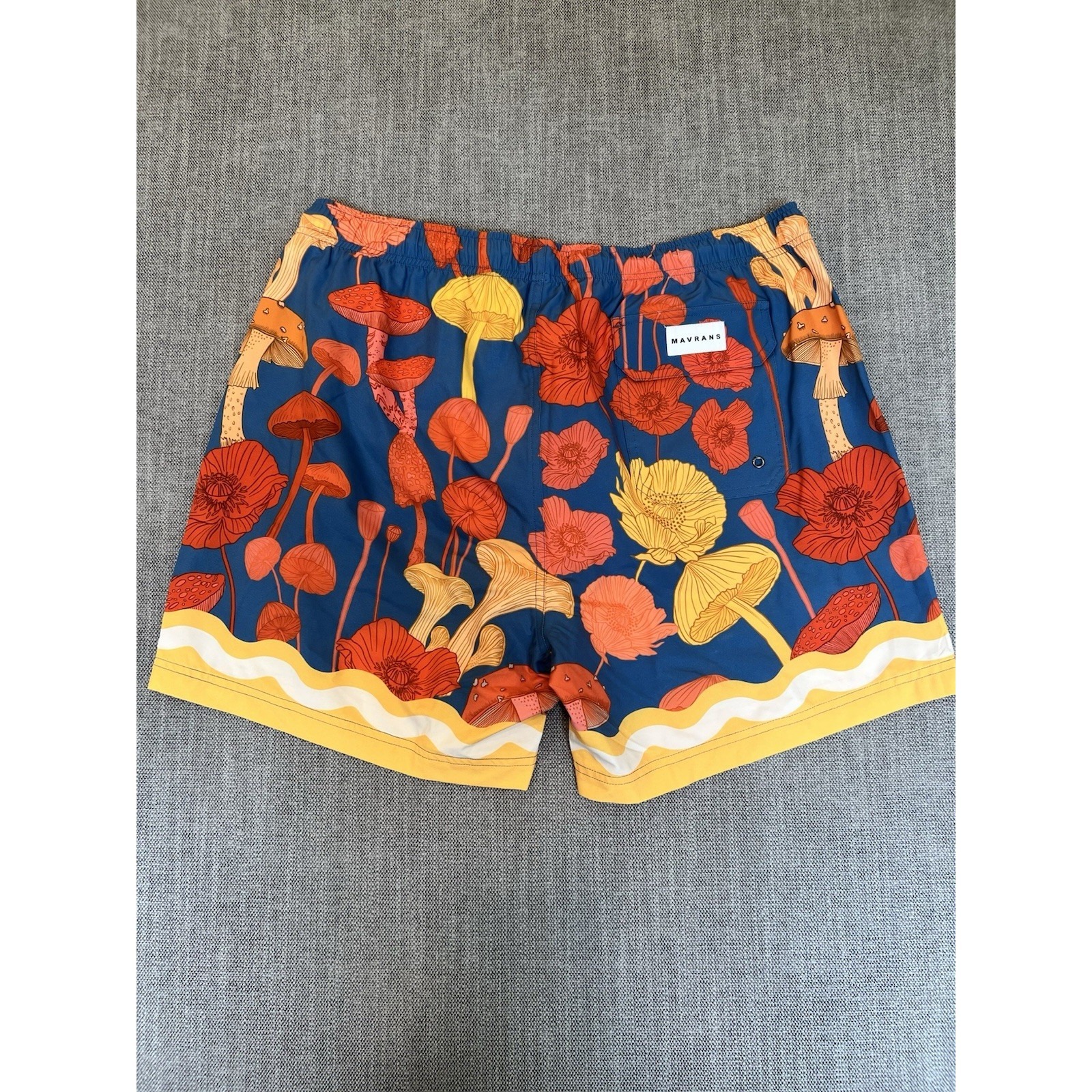 Mavrans Psychedelic Swim Trunks Xxl Nwt Mushroom Floral Print Quick Dry Upf 50 — image 8 of 8